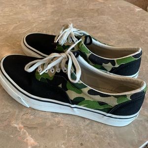BAPE canvas shoes